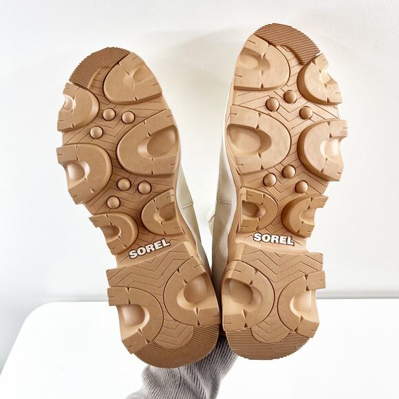 Sorel Brex Ankle Waterproof Winter Chelsea Rain Boots Natural Sea Salt White 7.5 - Picture 2 of 7